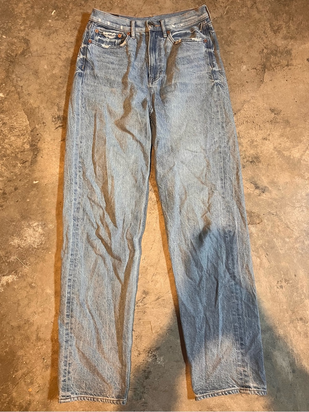American Eagle Outfitters Light Blue Baggy Leg Jeans